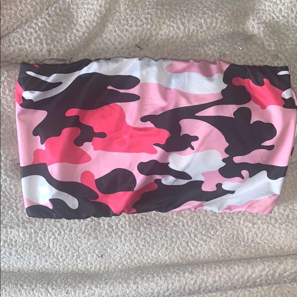 Camo tube top